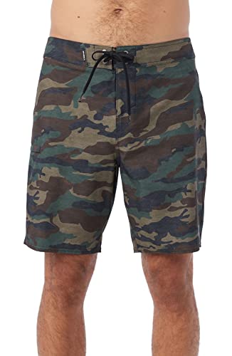 O'NEILL Mens Hyperfreak Heat Camo 19 Swim, Camo, 30