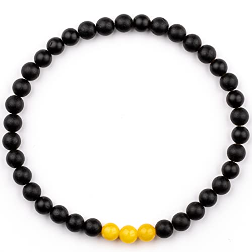 Image of Amber Culture Amber Stretch Bracelet - Handmade 5mm Beads 100% Baltic Natural Baltic Amber Stone - Unisex with Gift Box Multiple Colors