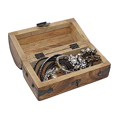 Nautical Cove Treasure Chest Keepsake and Jewelry Box Wood - Toy Treasure Box