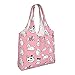 WOAIDY Reusable Grocery Bags for Kitchen, Foldable Durable Shopping Totes with 50lbs Capacity, Large Washable Tote Bags with Handles (Dogs Patterns)