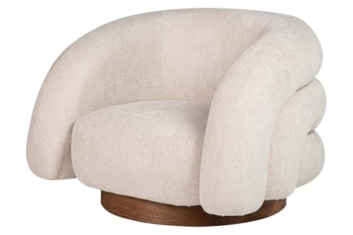 HABITMOBEL Sillon Chenilla Beige Modelo GLIX 100x89x60 CM