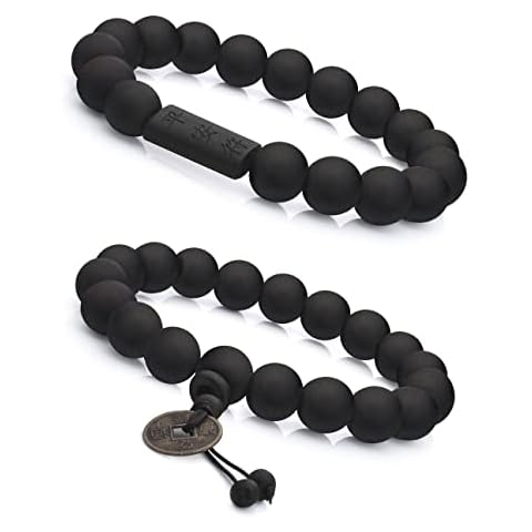 FIBO STEEL Wood Beaded Bracelet for Men Cover