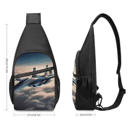 Mochila deportiva tipo bandolera para viaje y senderismo miniatura 2
