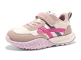 Haloumoning Kids Girls Shoes Slip On Sneakers Tennis Running Walking Athletic Shoes for Toddler Little Big Kids Pink