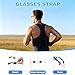 Smart Glasses Accessories Kit Compatible With R.ayB.an/Oa.kley Me-ta Way.farer/Head.liner/Sky.ler, 3Pcs Camera Privacy Cover, 10 Pcs Nose Pads, 2Pcs Adjustable Lanyard, 7Pcs Lens Cleaning Papers