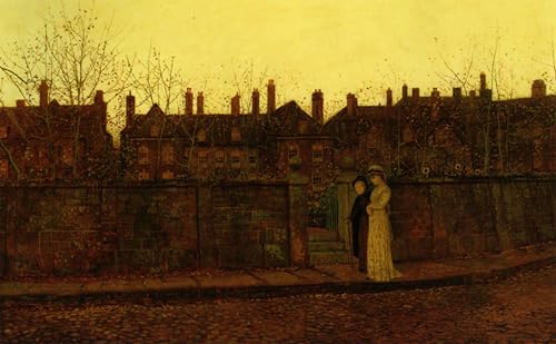 Lienzo del crepúsculo dorado de Grimshaw, el regalo artístico perfecto en 60x90cm