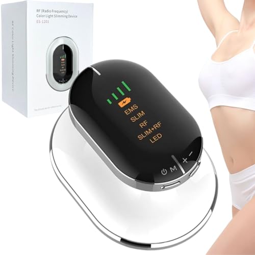 Radiofrecuencia Corporal - Masajeador Anticelulitico Reductor - Aparato Masajeador Corporal Profesional - Maquina Anti Flacidez con Tecnología de Electroestimulación EMS y Luces LED