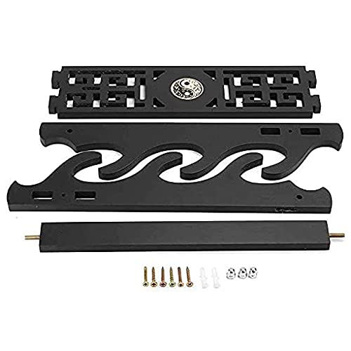 Suporte de parede para espada, suporte de exibição Samurai Espadas, padrão vazado para Katana, Wakiz