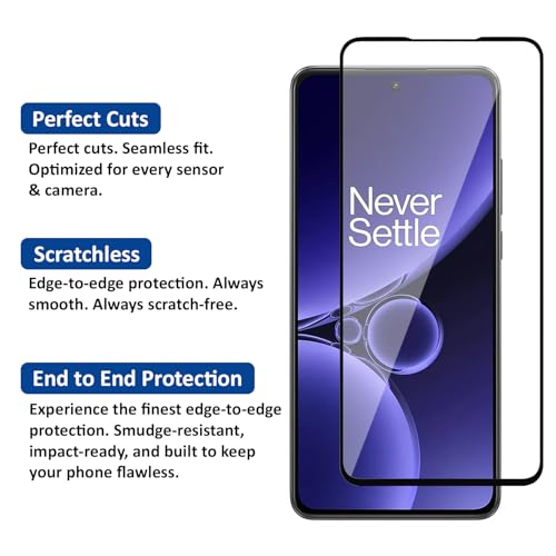 Image of AIBEX Tempered Glass for OnePlus CE 3 5G| 9H Hardness | Anti-Glare & Anti-Fingerprint | Water Resistant | Edge-to-Edge Full Screen Protector | Bubble-Free Installation