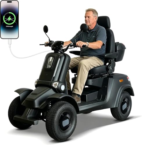 BHERRY Heavy Duty All-Terrain Fat Tire Scooter