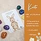 magischer Glücksstein Ostern • Ostergeschenk Osterkorb Tischdeko Geschenk Ostern • Glücksbringer Kinder Erwachsene • Geschenkidee Karte • Glücksbringer Stein zu Ostern (Magic Stone - knallig/weiß)