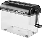 Portable Manual Paper Shredder Handheld Cutting Tool for Documents Bills Receipts Home Office Desktop Stationery