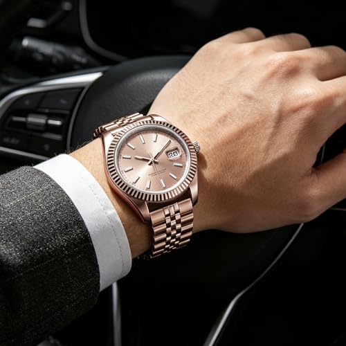 Image of BINLUN Stainless Steel Watch Band Replacement Metal Watch Straps for Men and Women 20mm /22mm /24mm