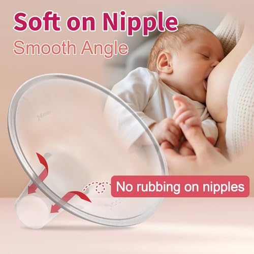 Image of Nenesupply GentleFit 28mm Compatible Breastshields for Medela Breastpumps Not Original Medela Pump Parts. Replace Medela Personalfit Breastshield Work with Medela Pump in Style Symphony Swing Harmony
