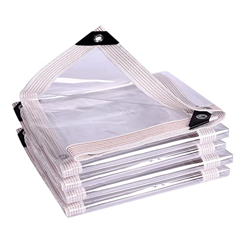 Lona impermeable resistente de plastico transparente para toldo exterior 2