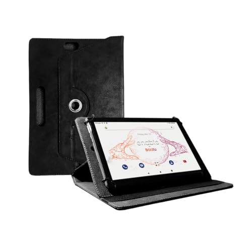 Image of Baatu Enable Tab (10'1 Display) + Flipcover (Black) Combo | Parental Control Tablet for Children | Space Grey Tablet with Dual Speakers, 4G Calling + Black Smart Flip Cover
