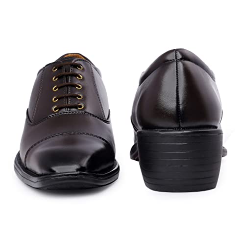 Image of BXXY Men's Height Increasing Formal Office Wear Lace-Up Shoes