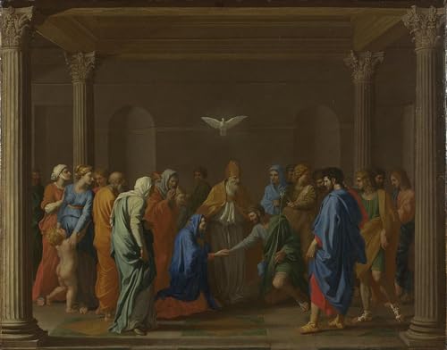 Lienzo pintura mural Siete Sacramentos Matrimonio de Nicolas, cuadro decorativo de 60x90cm