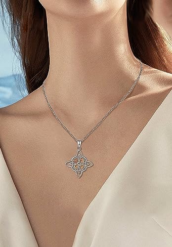 Colgante Nudo de Bruja en Plata 925 para Mujer