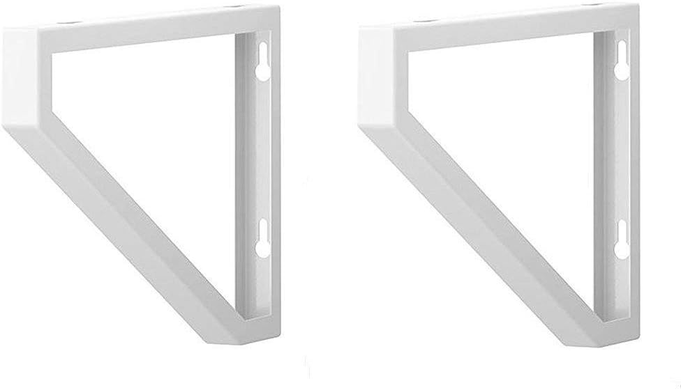 Shelf Bracket Steel 11" White Set of 2