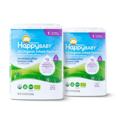 Happy Baby Organics Stage 1 A2 Pack of 2