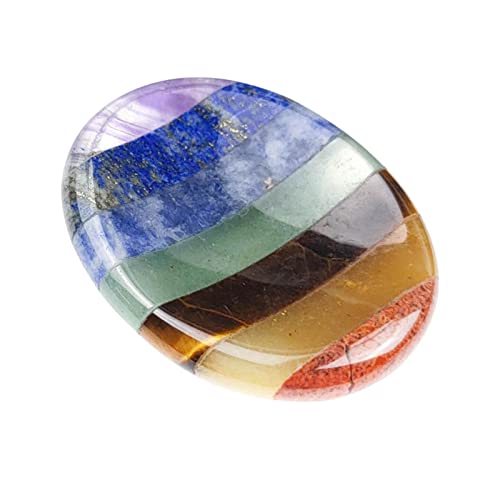 Fulenyi Chakra Pierres précieuses Cristaux, naturels Pierres de Chakra colorées Pierres de méditation, Chakra Cristaux de guérison pour guérison, méditation, comme Porte-Bonheur ou Pierres Pouces Cover