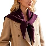Dreieckstuch – 70 x 100 cm, Kopftuch, Strickschal, multifunktionaler Halswickel, Winter-Halswickel für Damen, tägliches Pendeln, Outdoor, Reisen, , Winter, Accessoires, violett, Refer to