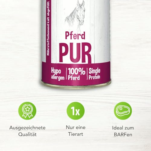 Schecker Nassfutter Pferd PUR Monoprotein, 0,41 kg (48er Pack)