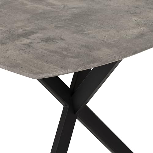 Seconique Athens Rectangular Dining Table in Concrete Effect - Image 6