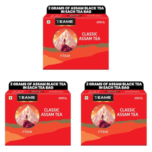 Image of TE-A-ME Classic Assam Tea Bags 100 | Black Tea Bags | Assam Teabags (Pack of 3)