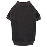 Zack & Zoey UM4506 10 17 Basic Tee for Dogs, X-Small, Black