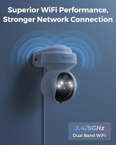 Image of REOLINK Outdoor Security Camera System, 5MP PTZ WiFi Cameras, Plug-in Power | Auto Tracking, 256GB microSD Card Included, Supports Max.512GBx2 Storage, 24 /7 Offline Recording, Home Hub with 2x E1 Outdoor