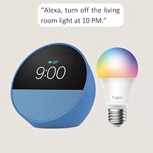 Echo Spot with TP-Link Tapo Smart Color Bulb