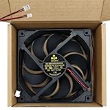 SVKWS 2026 Upgrade for PY-1225H12S 2-pin 9-Blades High Air Ice Maker Fan 12V 0.35A Replace with PowerYear/Opel/Silonn/Nugget/GE/NM-530 DC BRUSHLESS Ice Machine Fan&Computer,Cabinet Cooling Fan A1