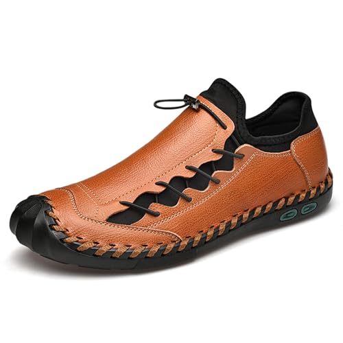 Men's Leather Loafers Breathable Fashion Walking Work Office Business Male Handmade Casual Shoes
