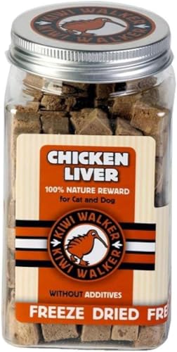 KIWI WALKER Gefriergetrocknete Leckerlis für Hunde | Geschmacksmix (1 Packung, Hühnerleber)