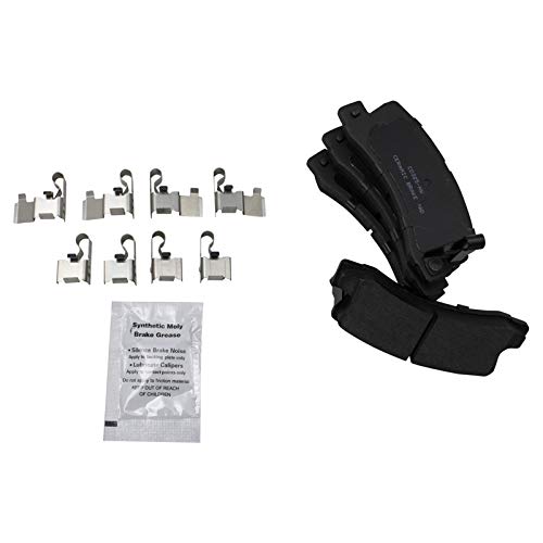 Image of TRQ Rear Brake Pad and Rotor Set Ceramic Compatible with 1999-2003 Lexus RX300
