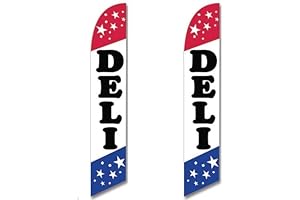 Gemini Banner: Twin Pack of Majestic Swooping Flags, Adorned with Stars and...