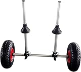 Amplia aplicación: este soporte universal se puede usar con cualquier kayak o canoa, así como tableros de SUP y grandes longboards, lo que facilita la transportación de Coche para agua, y las barras de soporte se acolchan con espuma sólida para proteger su kayak.