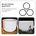 BESTonZON 6pcs Singing Bowl Cushion Pad Rubber Cushion for Sound Bowls Chic Decorative Mat for Home Office and Ritual Use for Buddhism Practitioners