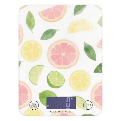 Bilancia da cucina digitale da 5 kg/5 g, con 4 unità per arrostire e cuocere e perdere peso pesa para alimentos, colore: rosa