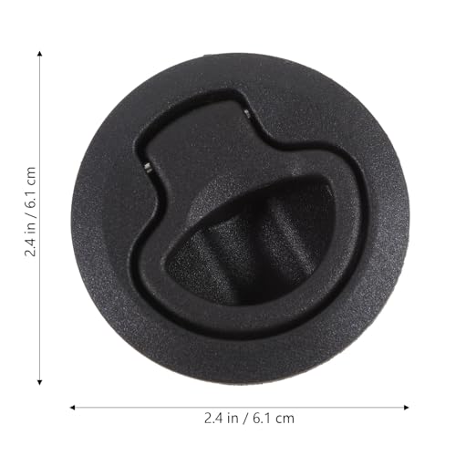 WINOMO Black Locking Flush Pull Slam Latch Hatch Lift for Marine Boat Camper Rv Trailer
