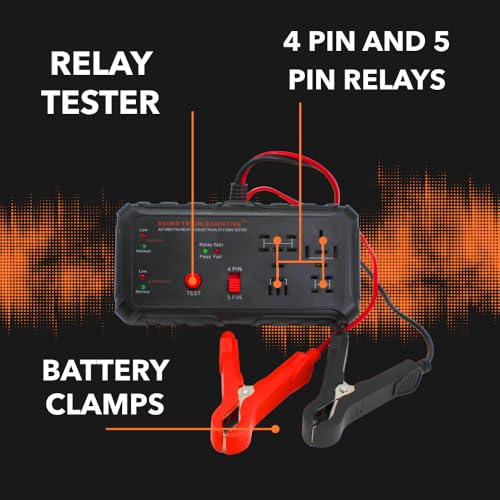 image for 12V Automotive Relay Tester, Car Battery & Alternator Test Kit | Relay