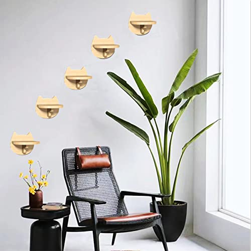 Shengocase 5-Pack Cat Wall Steps Shelf Shelves, Cat Wall Furniture, Wall Mounted Cat Stairs Cat Perch Hammock #TOP6