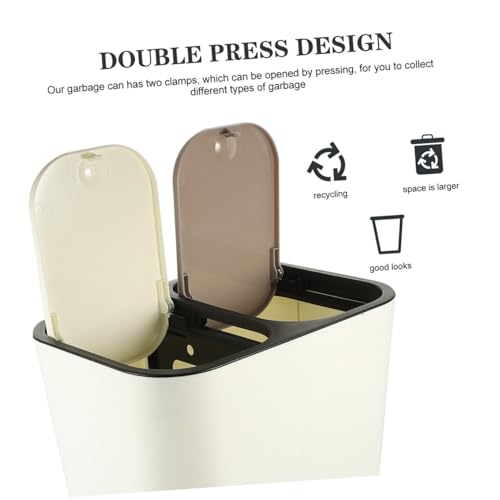 Tapa para caneca de basura Cabilock rectangular blanco miniatura 3