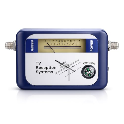 TV Signal Finder, TV Antenna Signal Strength Meter Antenna Signal Meter Digital Aerial Terrestrial Signal Strength Meter with Excellent Sensitivity for Enhanced TV Viewing Suit for Home Use