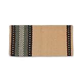 Mayatex Bar 8 36X34 New Zealand Wool Saddle Blanket Sand/Sage/Chestnut/Black 36in x 34in