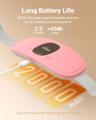 Image of iDOO Portable Heating Pad, FSA Eligible Items, Birthday Gifts for Mom Women, Pink