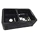 Barclay FSGDB4502-GPBL Aubrey Double Bowl Granite Farmer Sink, 36 Inches