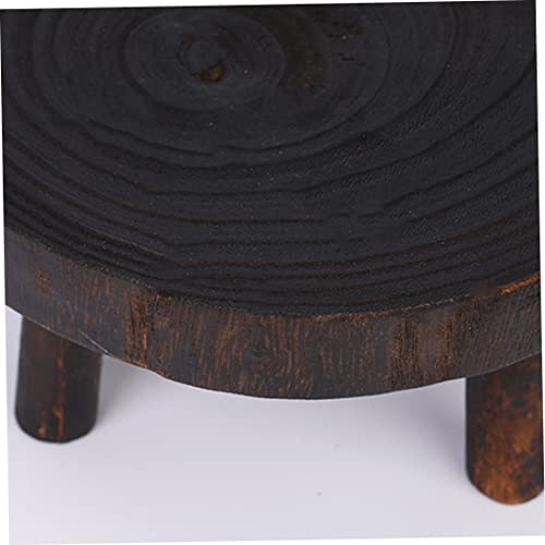 Pot de jardin à grains vintage sur mini tabouret bois - 8